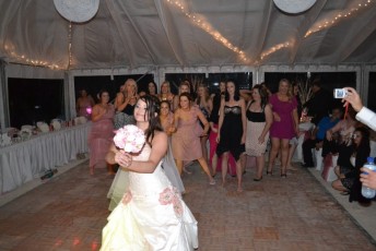 Bouquet Toss-Two Wells Marquee